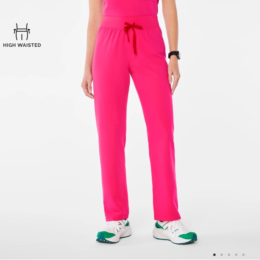 Figs Shocking Pink Scrub Pants